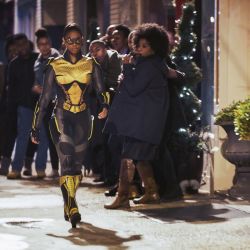 Black Lightning -- "Black Jesus: The Book of CrucifixionÃÂ -- Image BLK111A_0090b -- Pictured: Nafessa Williams as Thunder -- Photo: Bob Mahoney/The CW -- ÃÂ© 2018 The CW Network, LLC. All rights reserved.