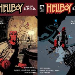 Hellboy and the BPRD Old Man Whittier both covers